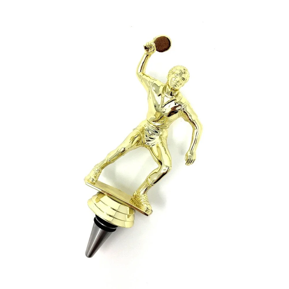 Handmade Bottle Stopper made from Repurposed Ping Pong Trophy